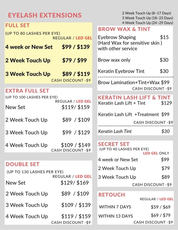 copy of copy of beige floral minimalist beauty salon price list flyer (us letter) (1)